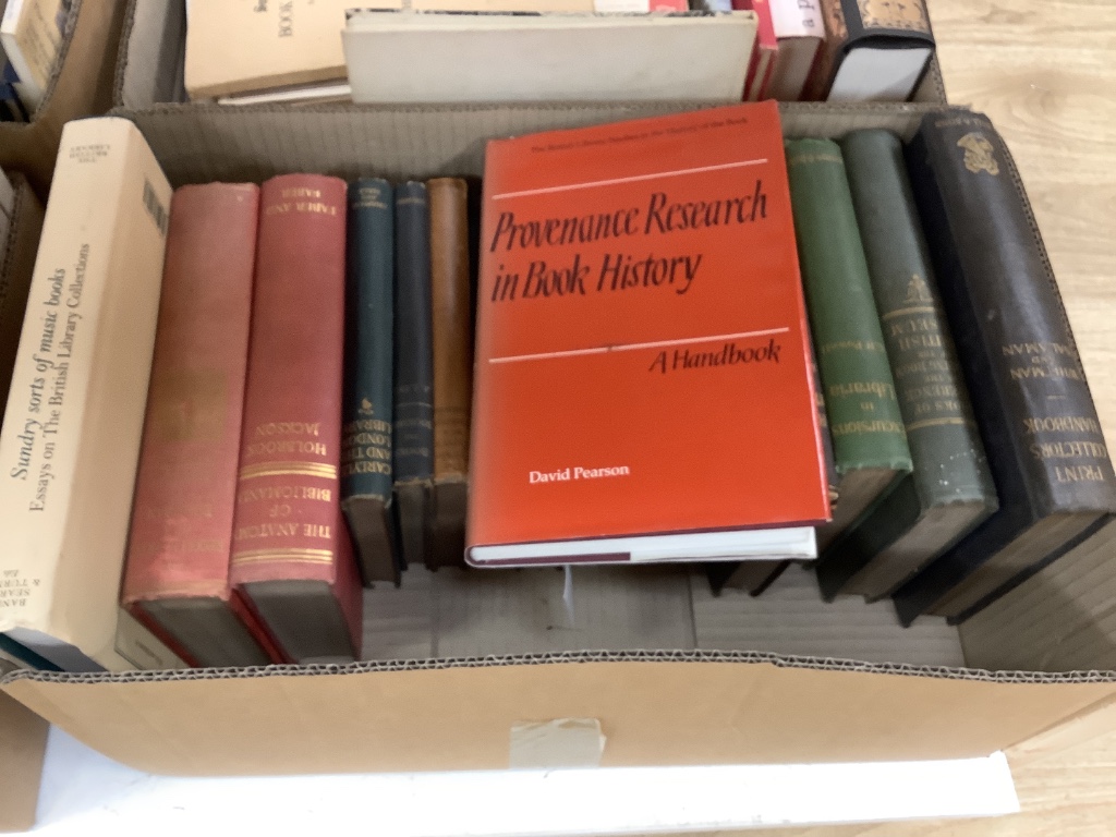 Books About Books; including some bibliographies, approx. 80 books and 55 pamphlets